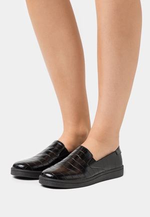 Women's Anna Field Flat Slip on Slip ons Black | SUDFVPW-75