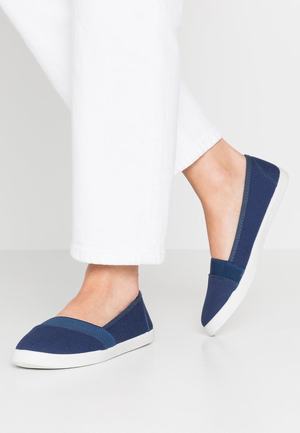 Women's Anna Field Flat Slip on Slip ons Dark Blue | YORIKDN-03