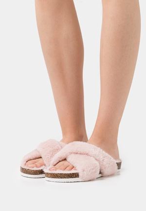 Women's Anna Field Flat Slip on Slippers Light Pink | LVHFMRN-93