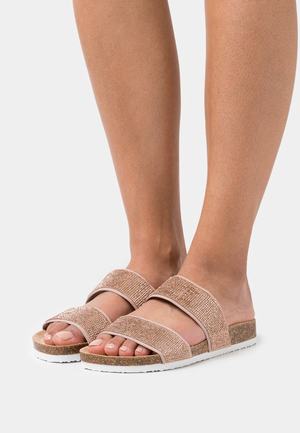 Women's Anna Field Flat Slip on Slippers Light Pink | UIWJZFD-87