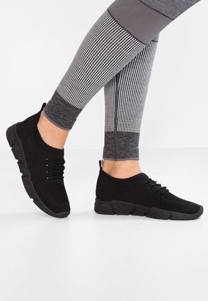 Women's Anna Field Flat Sneakers Black | FGQAVZK-80