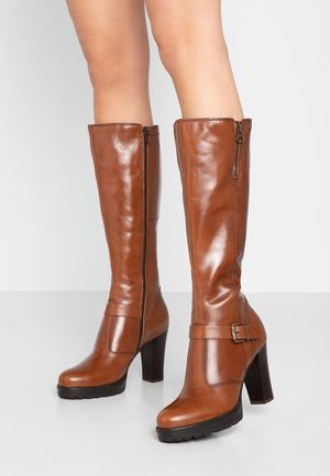 Women's Anna Field High Heeled Boots Brown | LFZMGKR-75