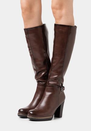 Women's Anna Field High Heeled Boots Dark Brown | QHJEIXW-53