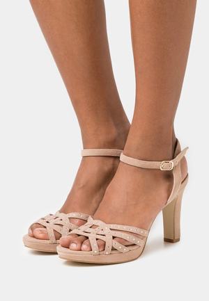 Women's Anna Field High Sandals Beige | VBFAMHX-30