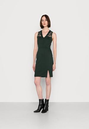 Women's Anna Field INSERT FRONT SLIT Dress Dark Green | XNQFMHW-46