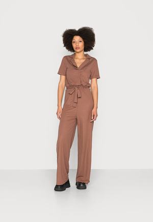 Women's Anna Field Jumpsuit Brown | SZAODWL-29