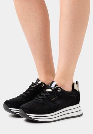 Women's Anna Field LEATHER Sneakers Black | YHICQPW-10