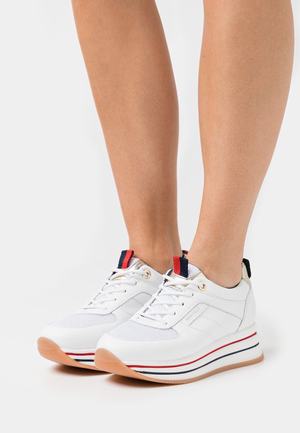 Women's Anna Field LEATHER Sneakers White | YPWRZIF-59