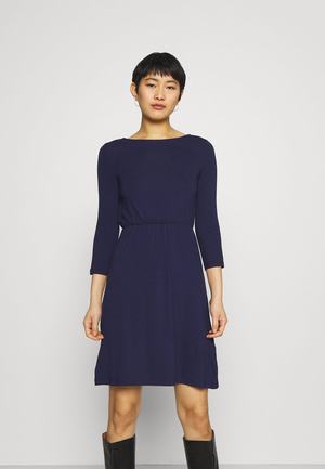 Women's Anna Field Mini Waisted Basic Dress Dark Blue | RMHTWNQ-12