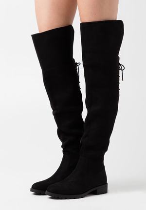 Women's Anna Field Over the knee Boots Black | ATKECJP-05