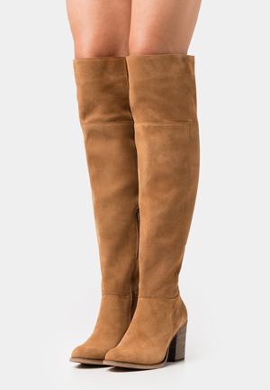 Women's Anna Field Over the knee Boots Brown | CIBAERS-14