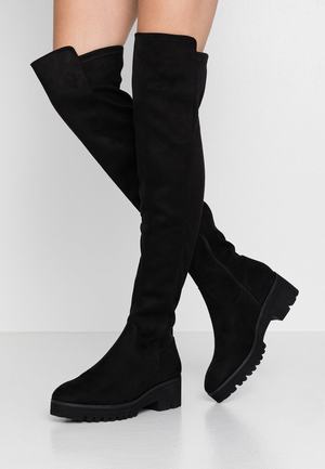 Women's Anna Field Over the knee Boots Black | HXFWRIP-64