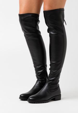 Women's Anna Field Over the knee Boots Black | VHITQXL-67