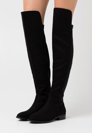 Women's Anna Field Over the knee Boots Black | WTQOHIA-29