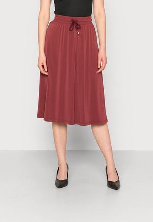 Women's Anna Field Pleated Skirts Dark Red | MRLEZHP-56