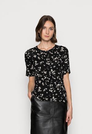 Women's Anna Field Print T Shirts Black | FIVNOUJ-40