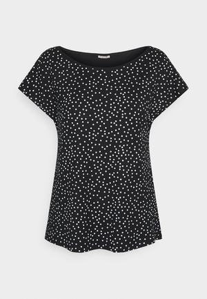 Women's Anna Field Print T Shirts Black | LUXPRIK-46