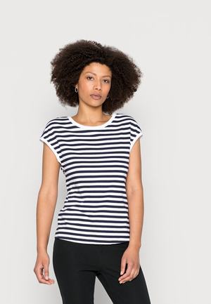 Women's Anna Field Print T Shirts Dark Blue | HTZICXG-75