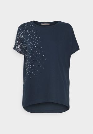 Women's Anna Field Print T Shirts Dark Blue | KVEUZPD-86