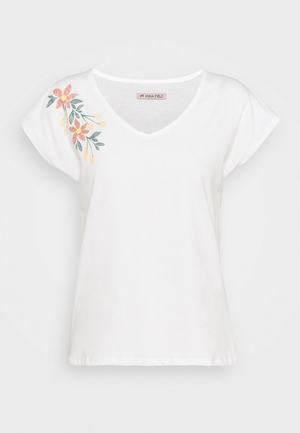 Women's Anna Field Print T Shirts White | DKBNTGL-18