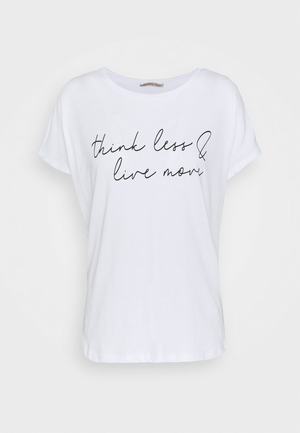 Women's Anna Field Print T Shirts White | LSGAUNF-86