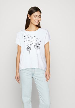 Women's Anna Field Print T Shirts White | MASUDBG-56