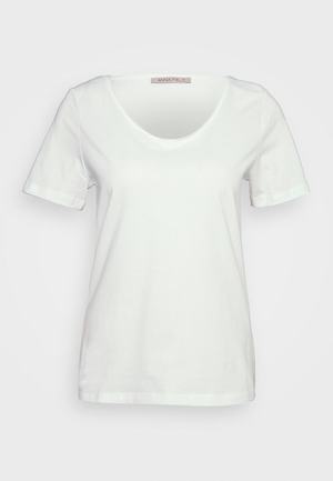 Women's Anna Field Print T Shirts White | RIGSXFY-02