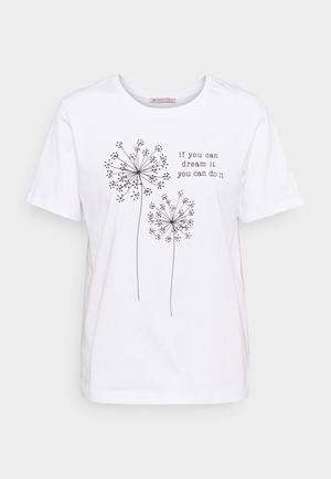 Women's Anna Field Print T Shirts White | WRTHPVI-57