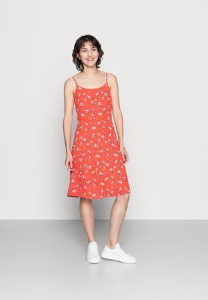 Women's Anna Field STRAPPA FIT AND FLARE Day Dress Red | WYTNFLR-10