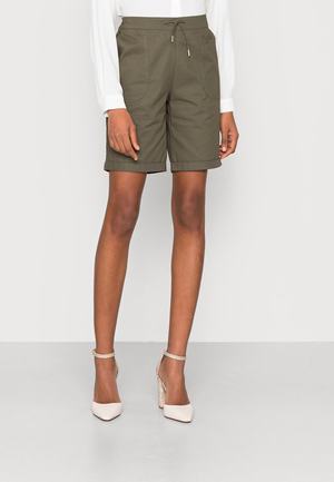 Women's Anna Field Shorts Dark Green | ILGWMUD-86