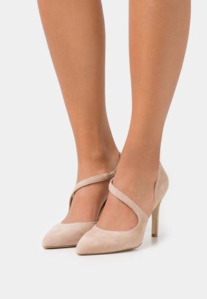 Women's Anna Field Slip on Heels Light Pink | WVXSNOU-79