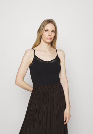 Women's Anna Field Tops Black | JWKQLXB-60