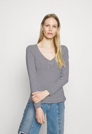 Women's Anna Field Tops Dark Blue | ETFALSD-59