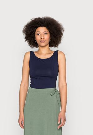 Women's Anna Field Tops Dark Blue | ZHFYVXN-93