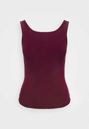 Women's Anna Field Tops Dark Red | PAMHGEC-28