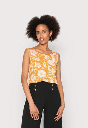 Women's Anna Field Tops Dark Yellow | OSKHDTF-29