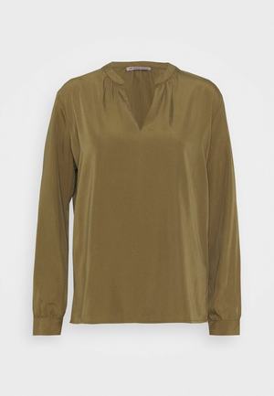 Women's Anna Field Tops Khaki | VDCAQMG-10