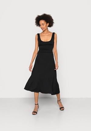 Women's Anna Field WIDE STRAP FIT MIDI Dress Black | HTPZFSU-30