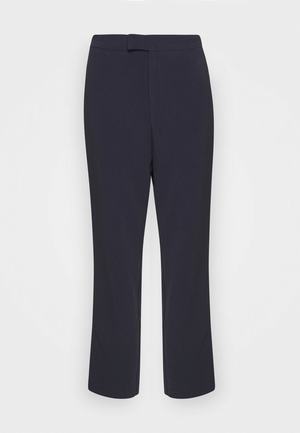 Women's Anna Field Waist Trousers Dark Blue | UOILJBX-58