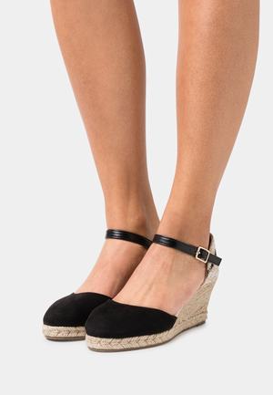 Women's Anna Field Wedge Buckle Wedges Black | XEUYQOR-34