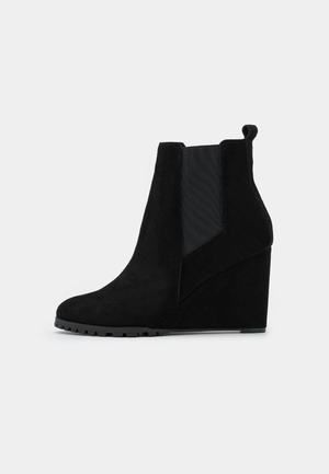 Women's Anna Field Winter Wedge Zip UP Winter Boots Black | HURBNIK-90