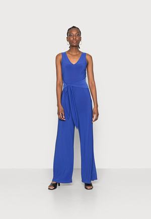 Women's Anna Field Zip UP Jumpsuit Blue | GHCRXWV-05