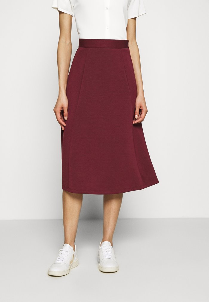 Women\'s Anna Field A line Skirts Burgundy | FXRBELZ-68