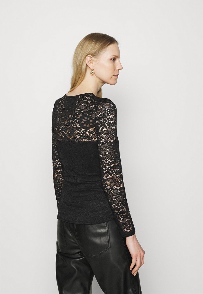 Women's Anna Field Blouse Black | EJSRCVK-57