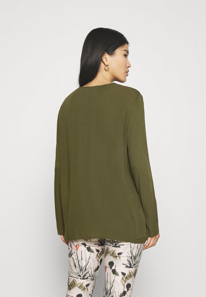 Women's Anna Field Blouse Olive | WBNZHOF-80