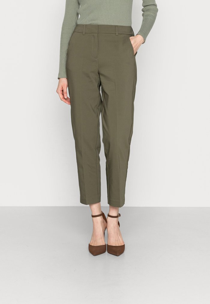 Women\'s Anna Field Chinos Dark Green | BRQXZVH-80