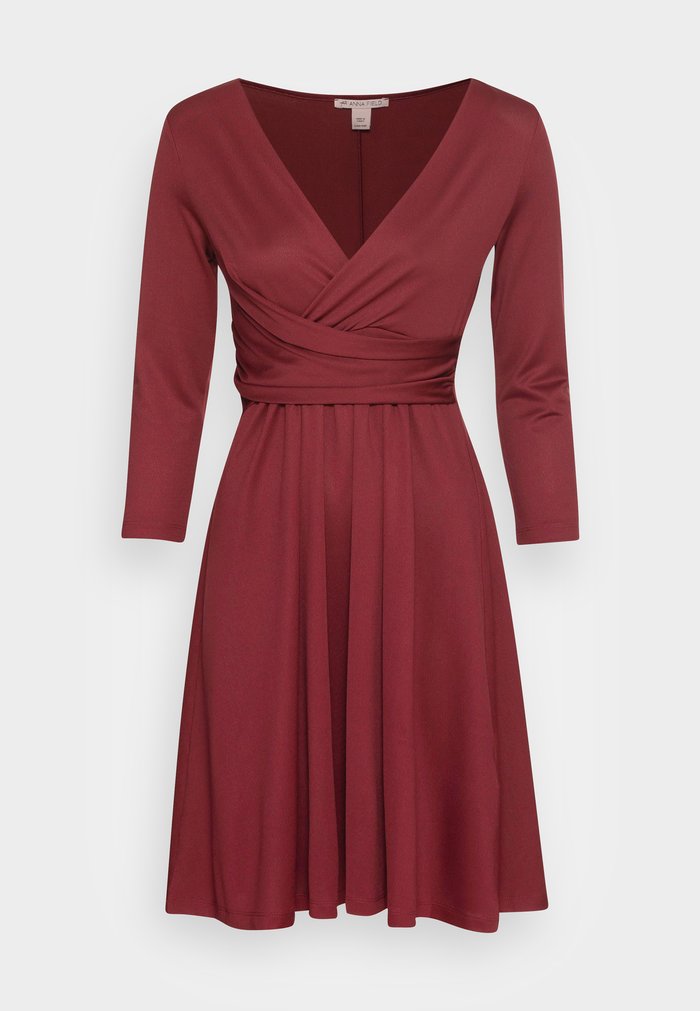 Women's Anna Field Dress Burgundy | BRJMKPV-40