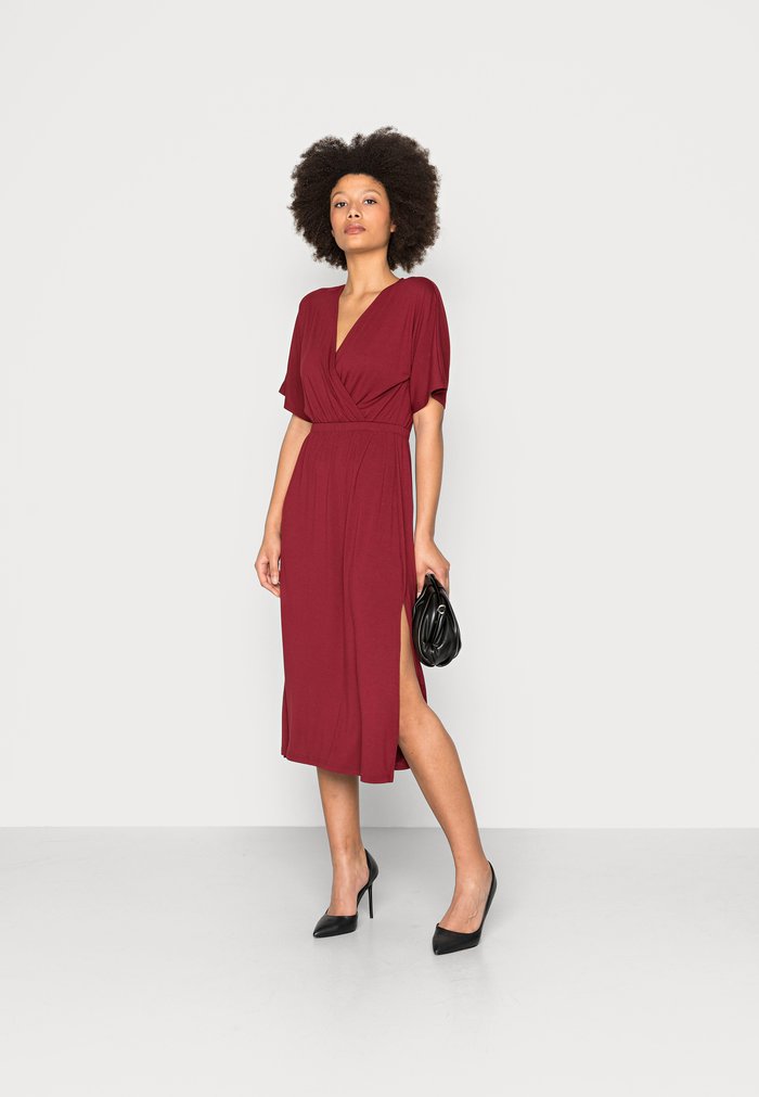 Women's Anna Field Dress Burgundy | FDMNIOV-75