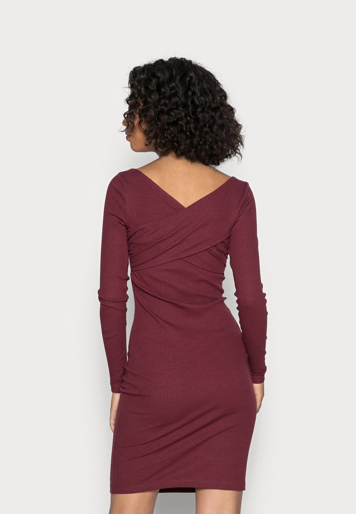 Women's Anna Field Dress Burgundy | NGDLYHA-50