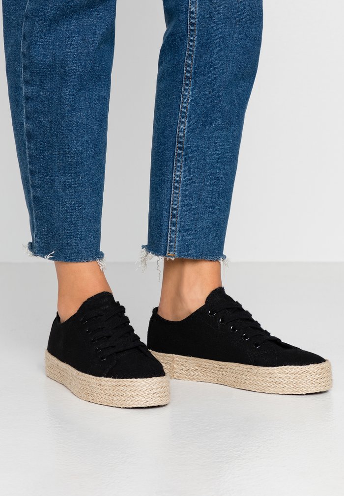 Women\'s Anna Field Espadrille Low Shoes Black | JDLAZUI-97